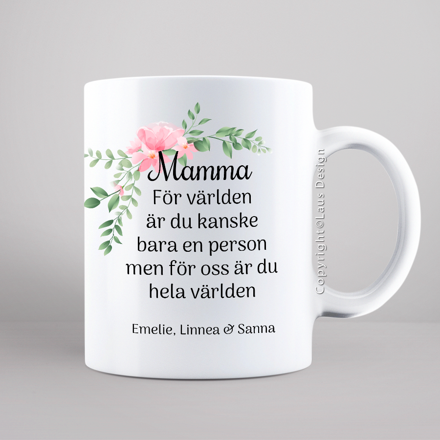 Mors dag mugg, present till mamma, mors dag present, fotomugg, present till mamma, personlig mors dag present, mors dag