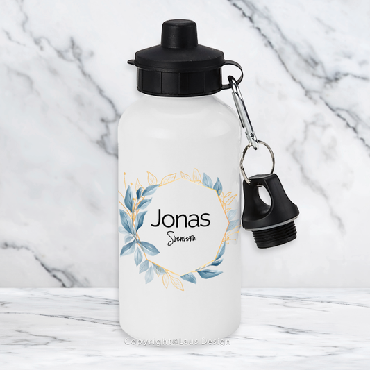 Vattenflaska | Löv | Text