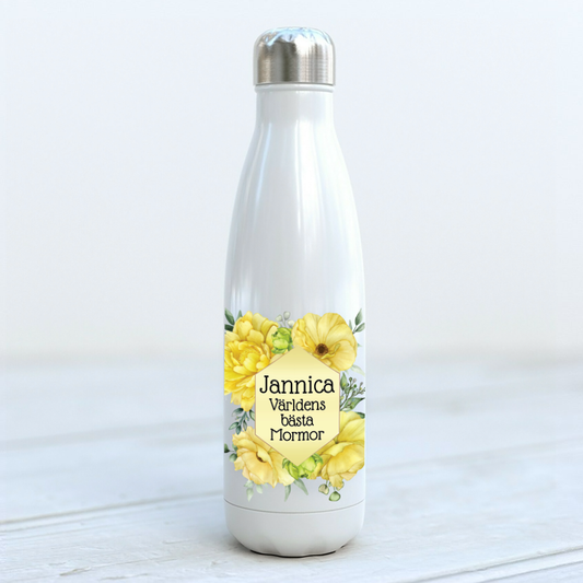 Termosflaska | Gula blommor