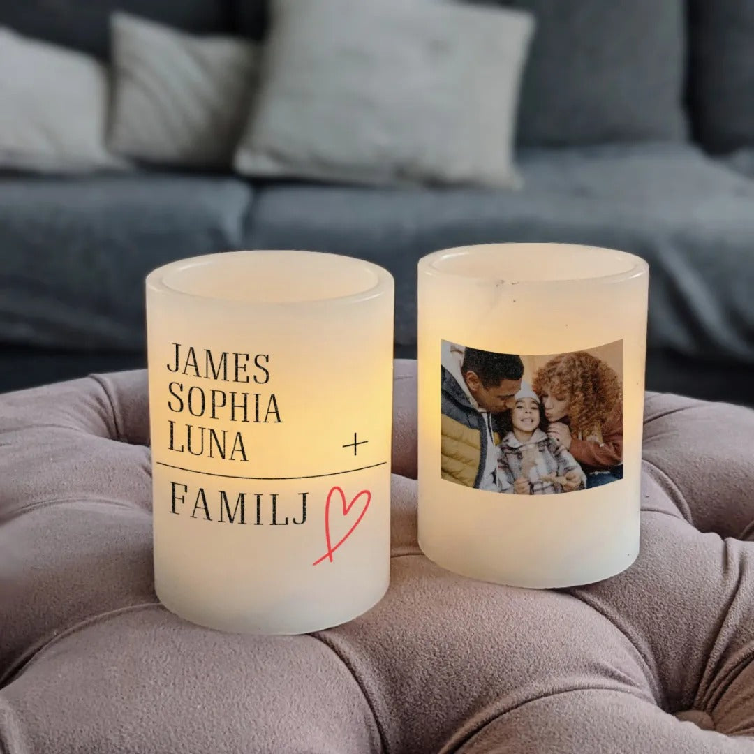 LED Ljus | Familj | Text