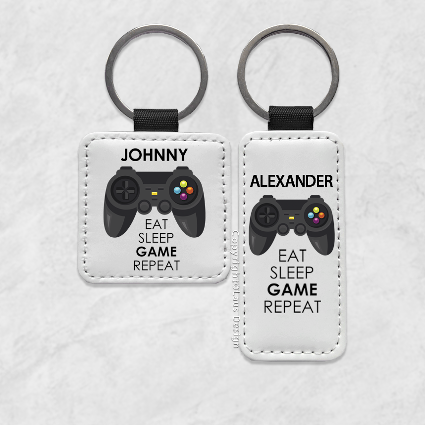 Läder nyckelring | Gamer