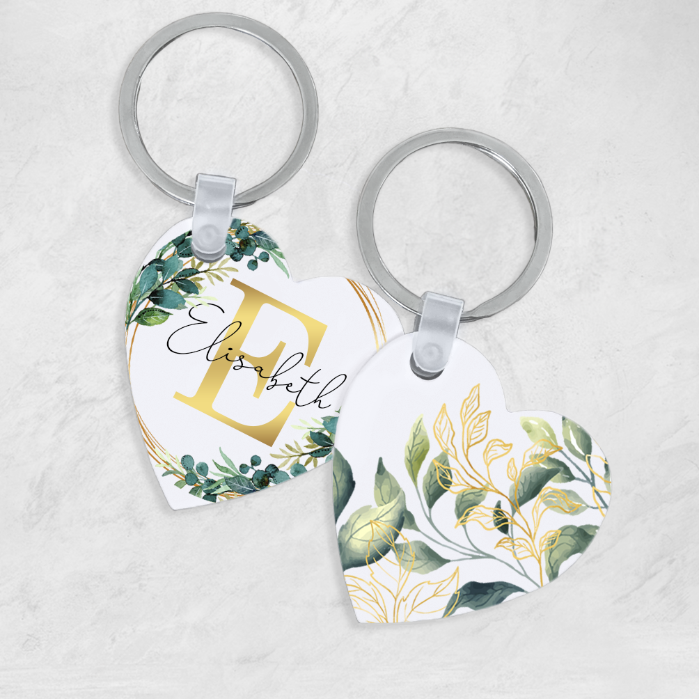 Nyckelring 5cm | Guld bokstav