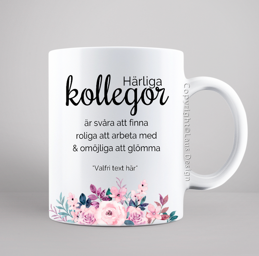Personlig Mugg | Kollega | Perfekt Present till Arbetskamrat eller Kollegor