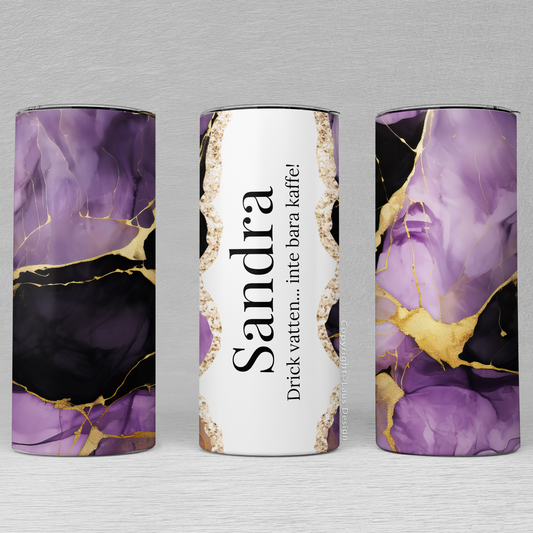 Termosmugg | Lila | Namn