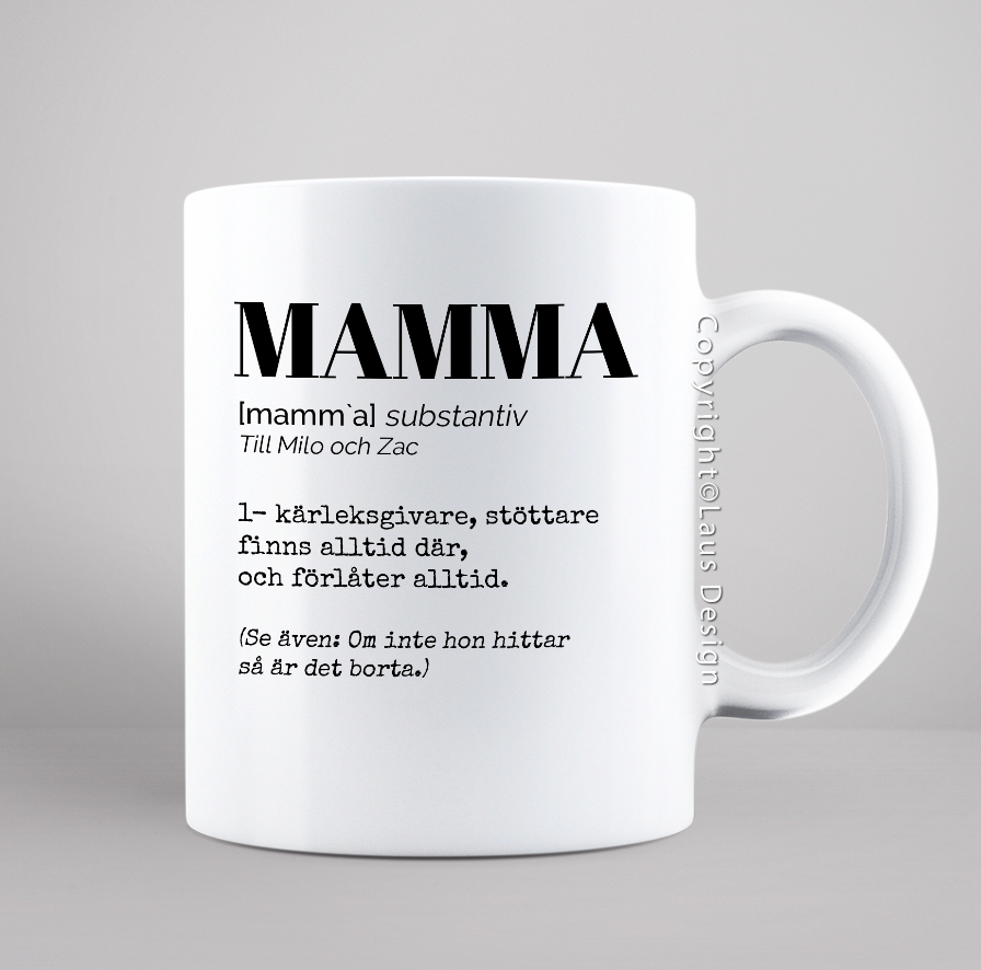 Mors dag mugg, present till mamma, mors dag present, fotomugg, present till mamma, personlig mors dag present, mors dag