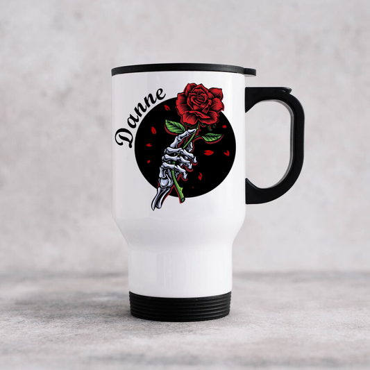 Gothic-Skull-Ros-Mugg