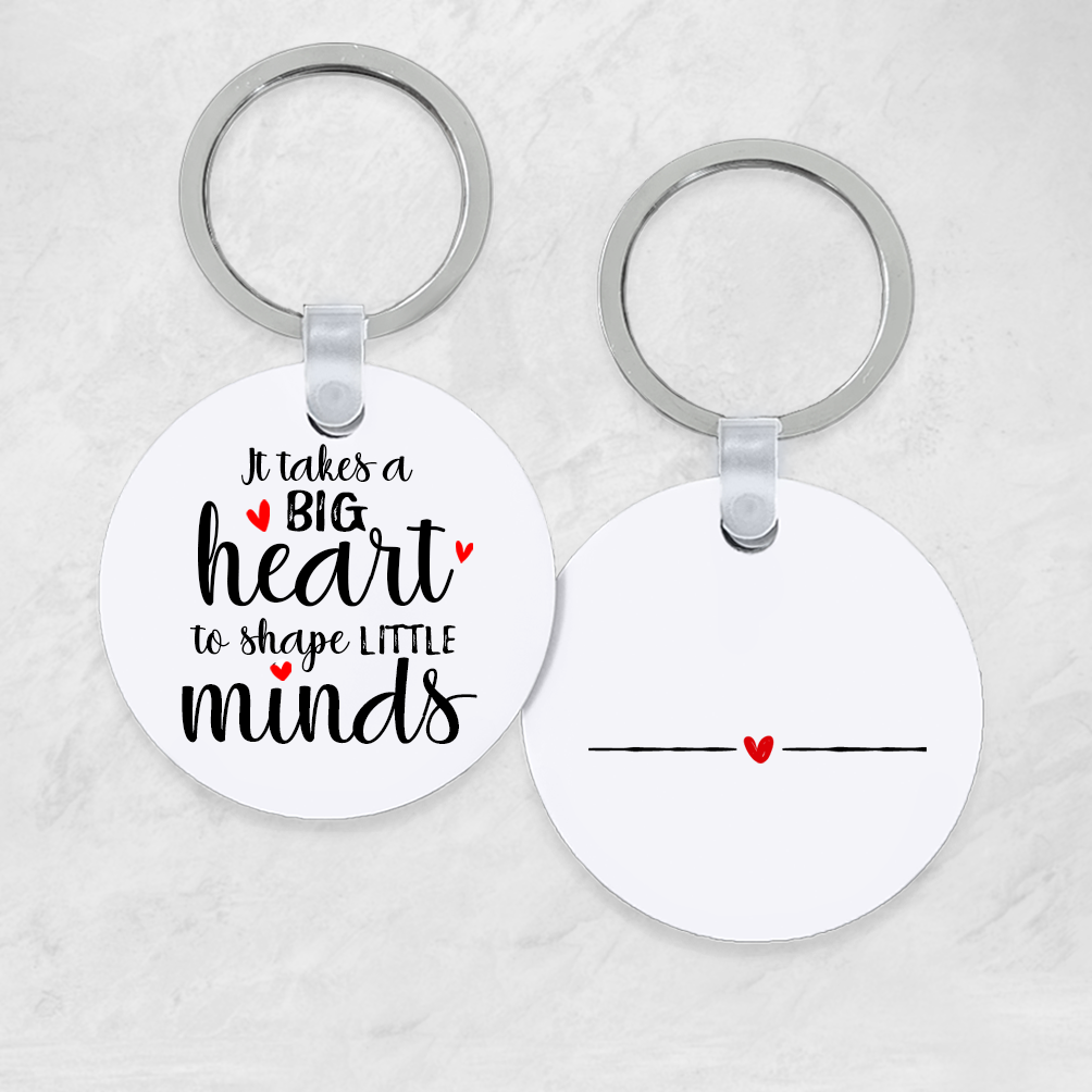 Nyckelring 5cm | Big heart | Pedagog