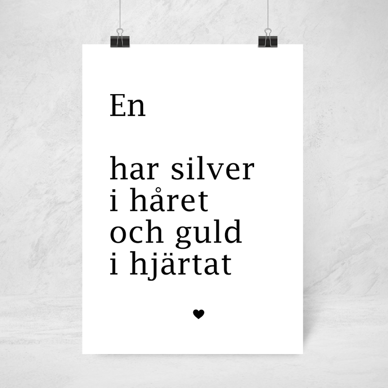 Poster | Guld i hjärtat