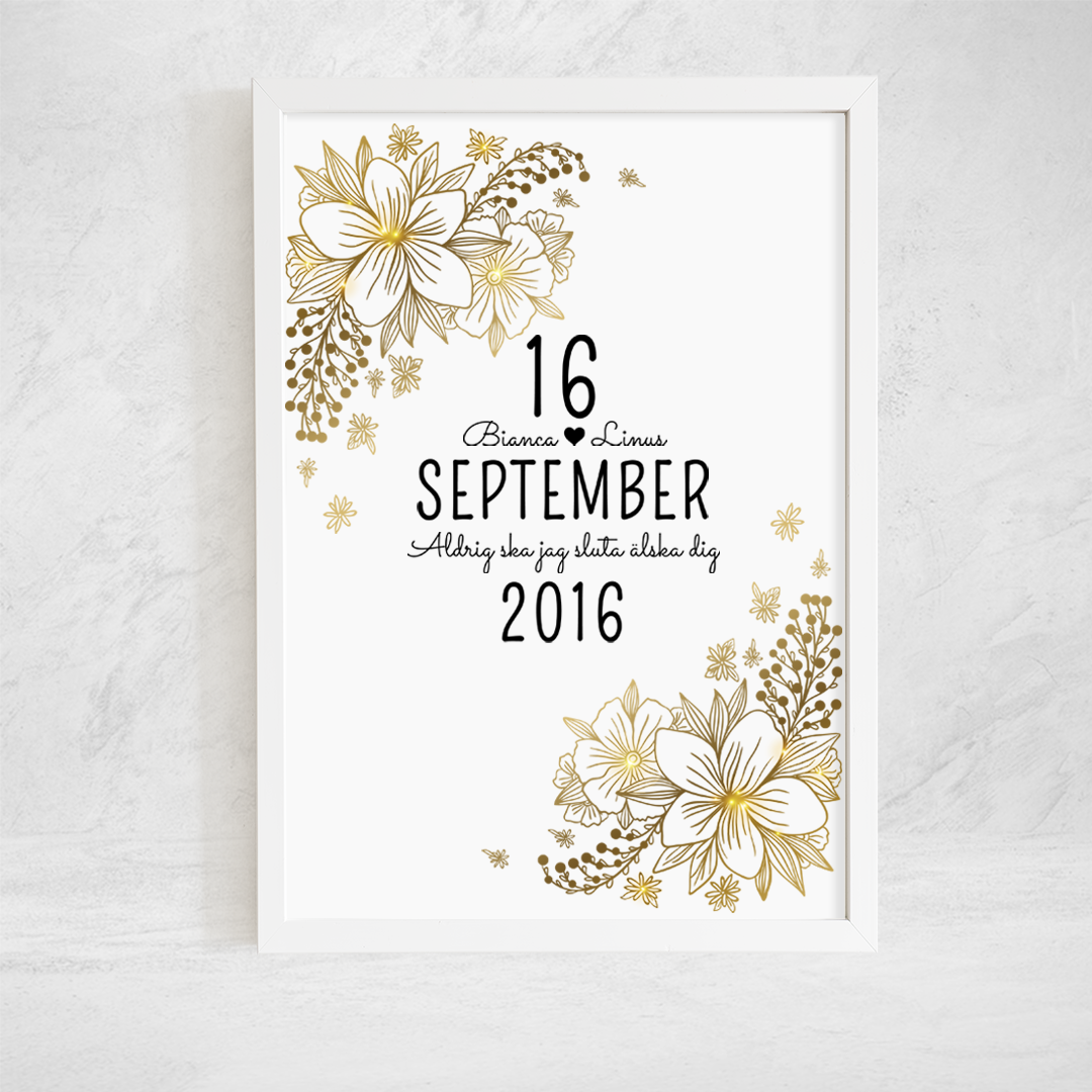 Poster | Guld datum