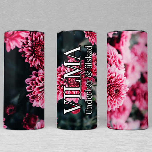 Termosmugg | Floral | Text