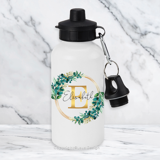 Vattenflaska | Guld bokstav