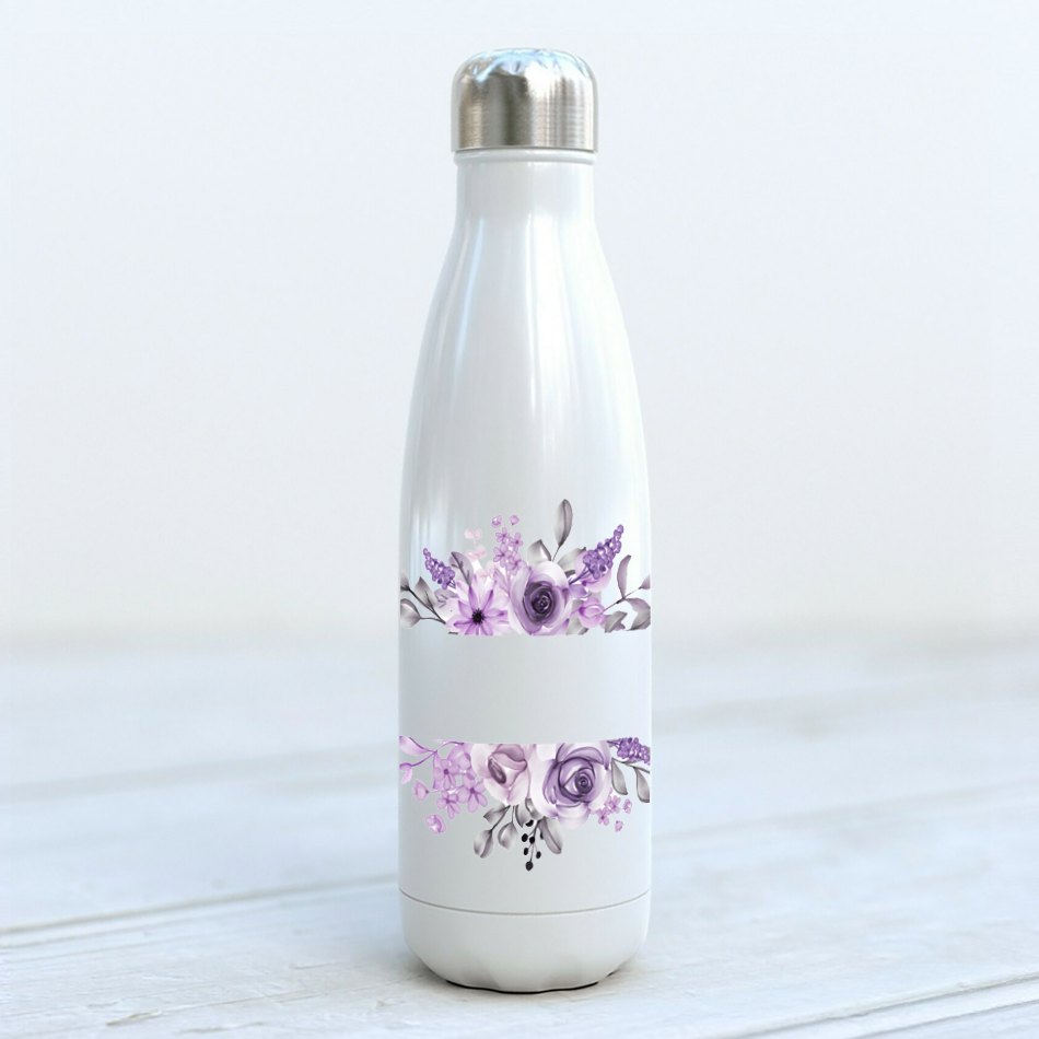 Termosflaska | Lila blom