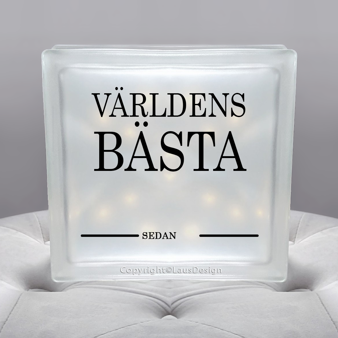 Personlig Glasblock | Världens bästa