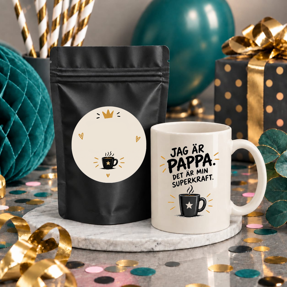 Presentpaket | Kaffe & Mugg | Pappa #3
