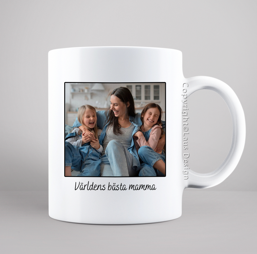 mors dag mugg, present till mamma, foto mugg, mors dag mugg, mors dag present, personlig mors dag present, personlig present till mamma, mugg med foto, bild mugg, fotomugg
