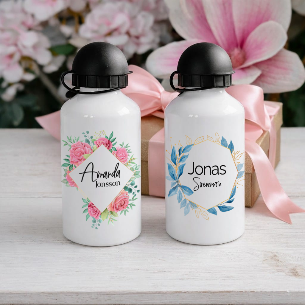 personlig vattenflaska, vattenflaska bild, vattenflaska aluminium, vattenflaska text, vattenflaska present