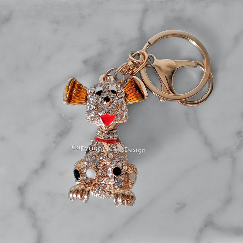 Nyckelring - Glittrig hund