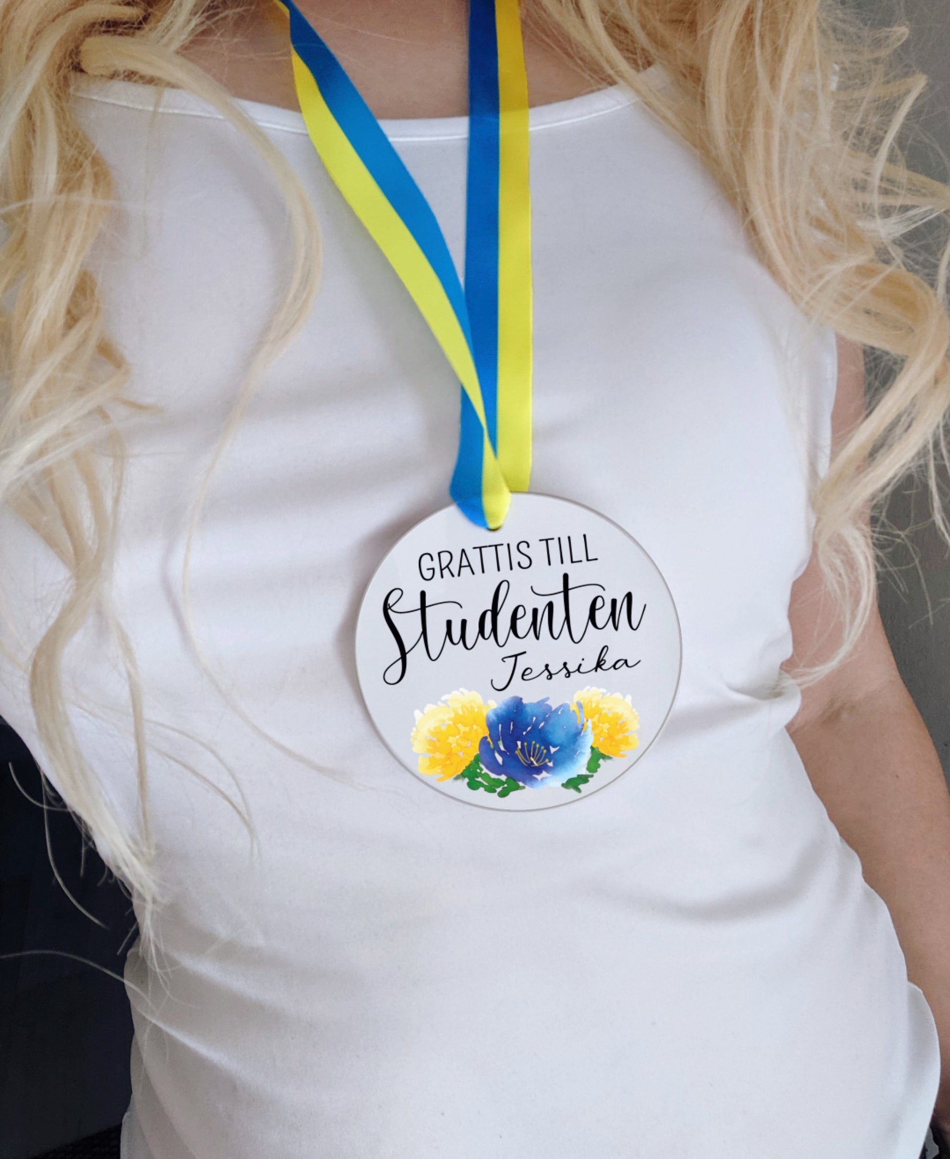 studenten medalj, student medalj, present till studenten, personlig student present, student hänge, student present