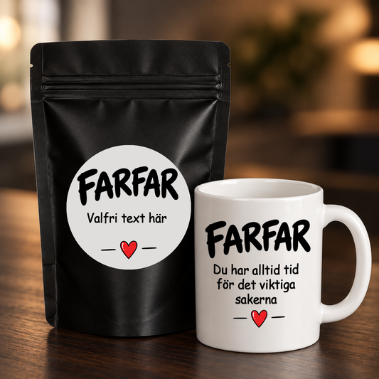 Presentpaket | Kaffe & Mugg | Farfar