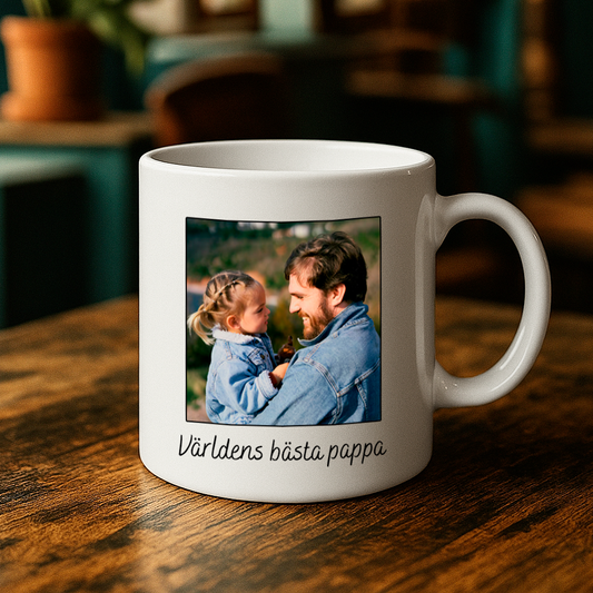 Personlig foto mugg | Valfri text