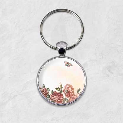 Nyckelring | Flower | Text