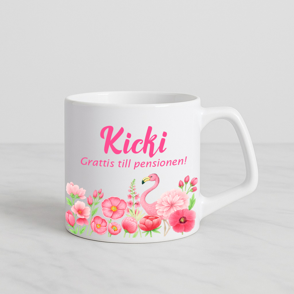 Kopp | Flamingo | Valfri text