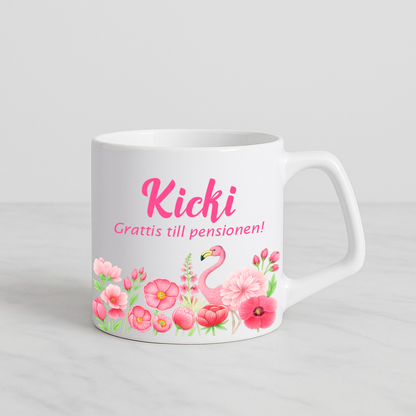 Kopp | Flamingo | Valfri text