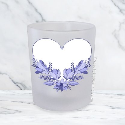 Personlig ljushållare | Foto hjärta