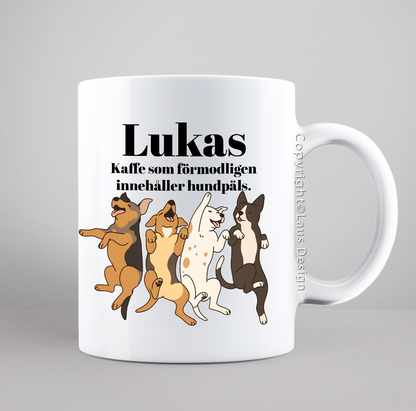 Mugg | Hund | Egen Text