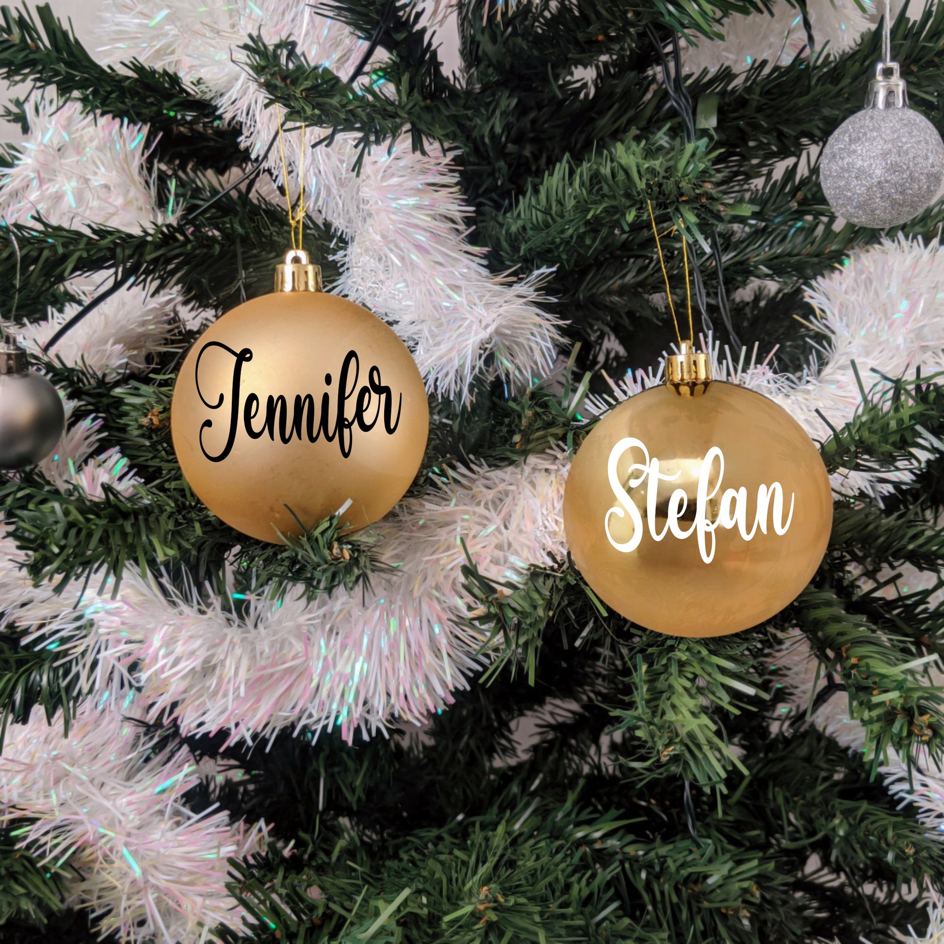 Julkula guld med namn – personlig julklapp