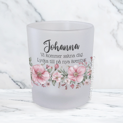 Ljushållare | Floral | Valfri text