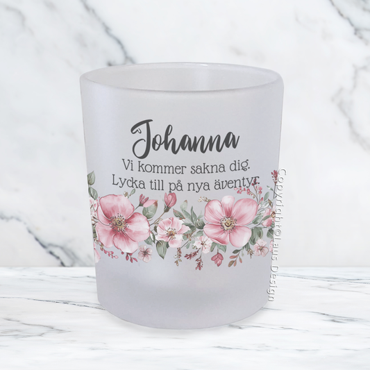Ljushållare | Floral | Valfri text