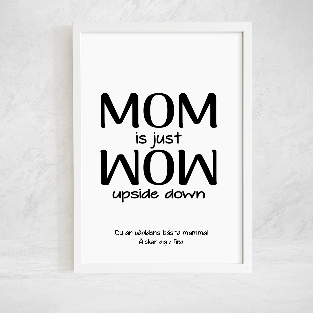 Mors dag poster, present till mamma, mors dag present, poster, present till mamma, personlig mors dag present, mors dag, familjefoto, familje bild, foto poster, foto med text, mors dag poster, mors dag tavla, personlig tavla