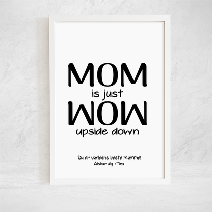 Mors dag poster, present till mamma, mors dag present, poster, present till mamma, personlig mors dag present, mors dag, familjefoto, familje bild, foto poster, foto med text, mors dag poster, mors dag tavla, personlig tavla