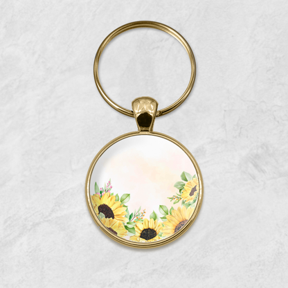 Nyckelring | Solros | Text