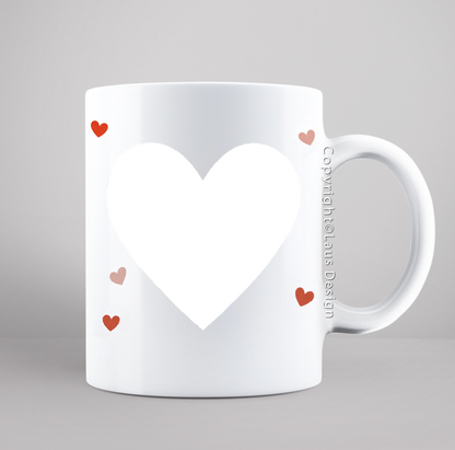 Mugg | Foto hjärta | Mors Dag