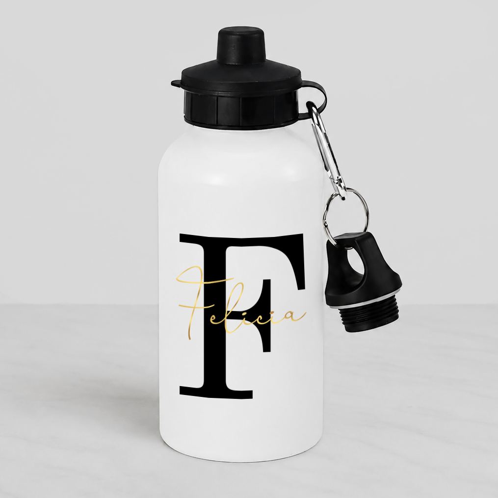 Vattenflaska | Bokstav & text