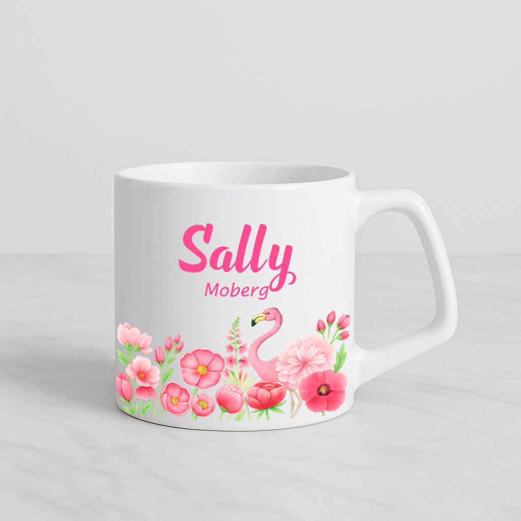 Kopp | Flamingo | Valfri text