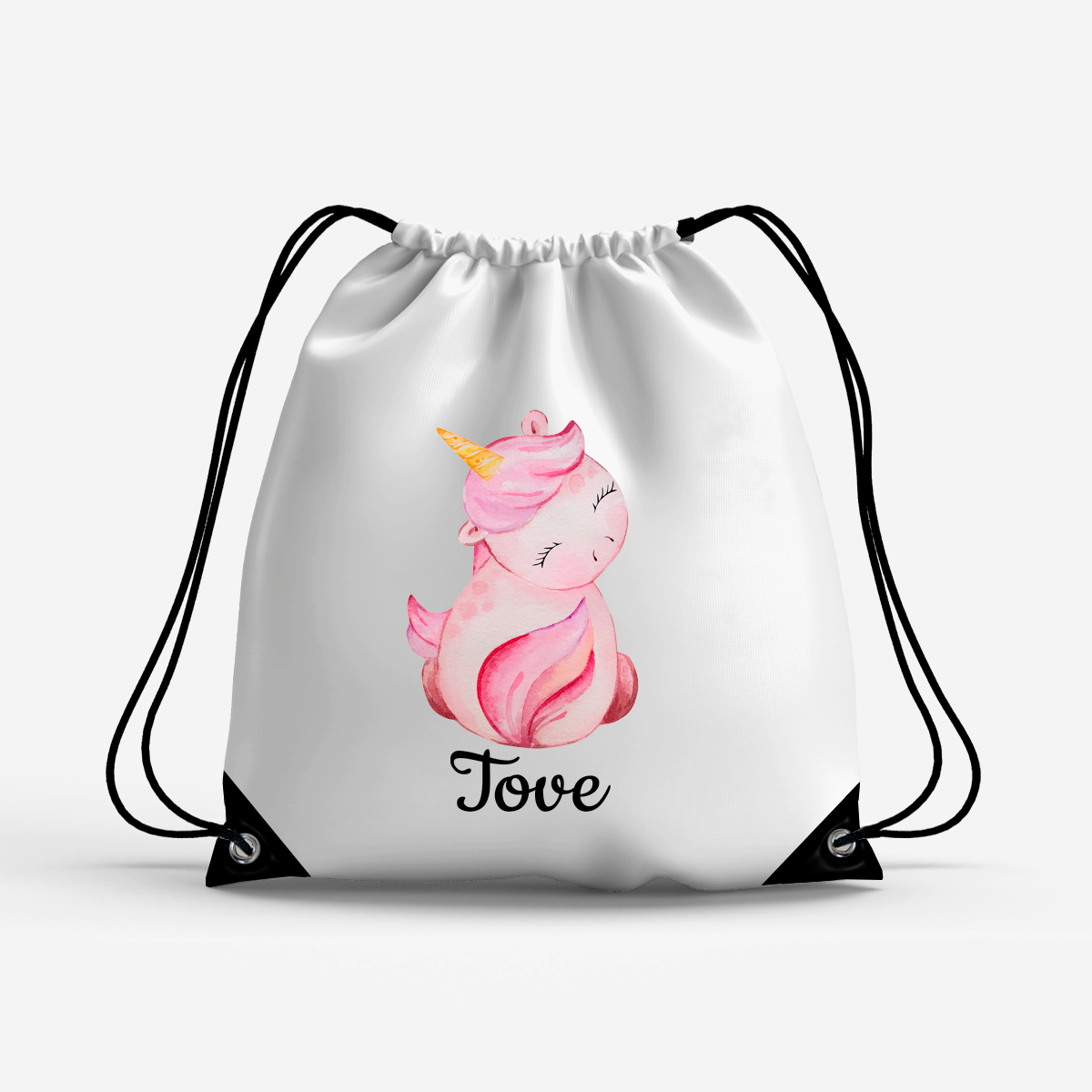 Gympapåse för barn med namn eller valfri text – personlig och praktisk väska