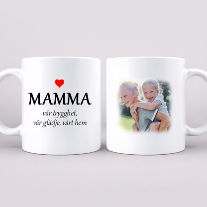 Personlig foto mugg | Valfri text  | Mors Dag