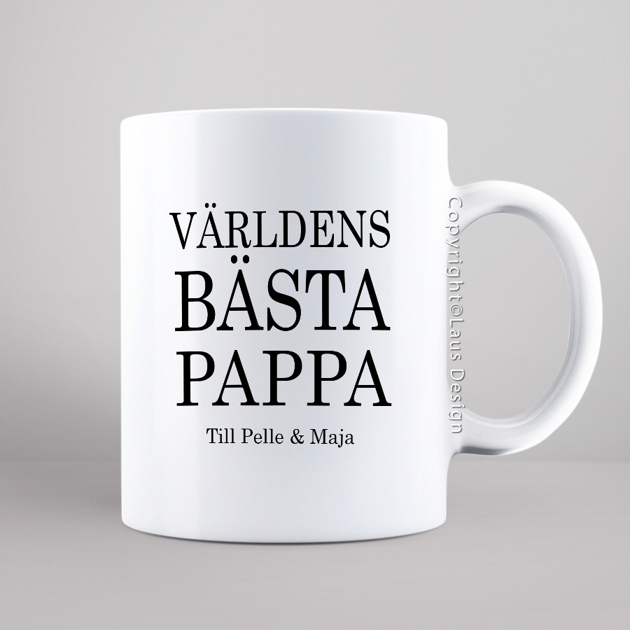 Mugg med bild på pappa – Unik gåva till Fars dag
