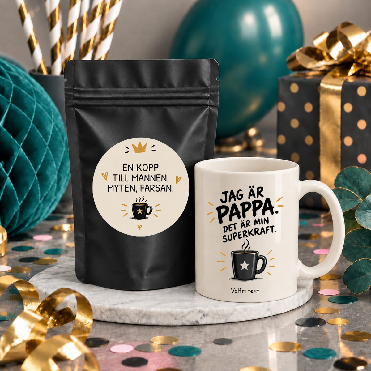 Presentpaket | Kaffe & Mugg | Pappa #3
