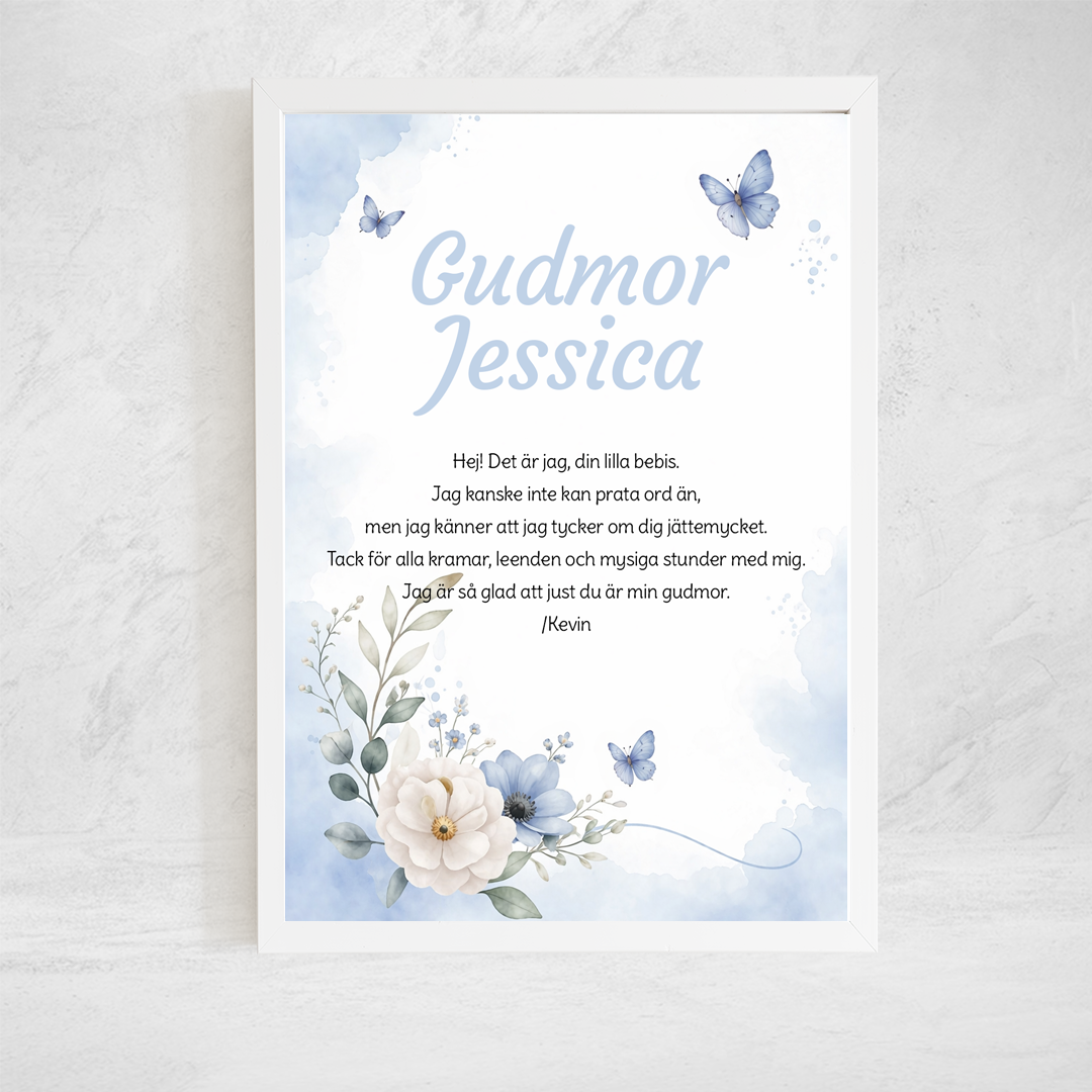 personlig poster gudmor