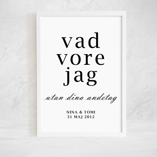 Poster - Utan dina andetag